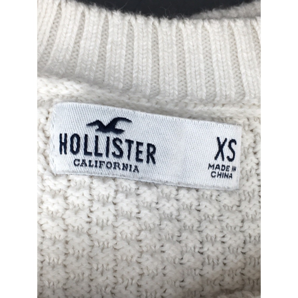 Hollister Sweater Pullover I White I Women's I Size XS - Picture 6 of 6